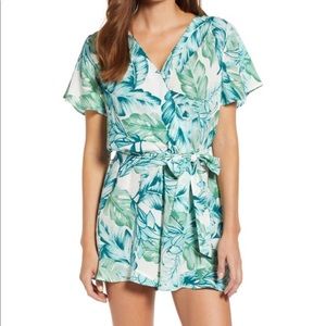 NWOT Gibson x Hi Sugarplum! Catalina Ruffle Hem Romper